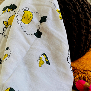 Organic cotton muslin Swaddle (120*120 cm)